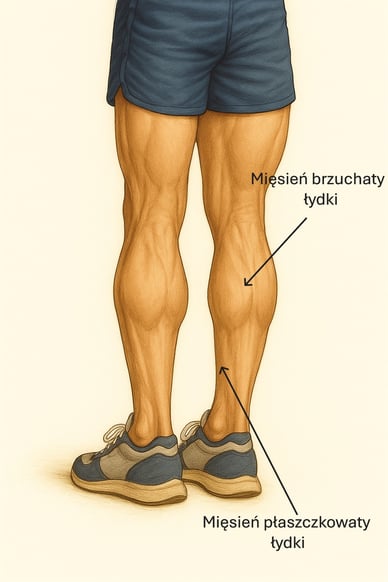 mięśnie łydki anatomia