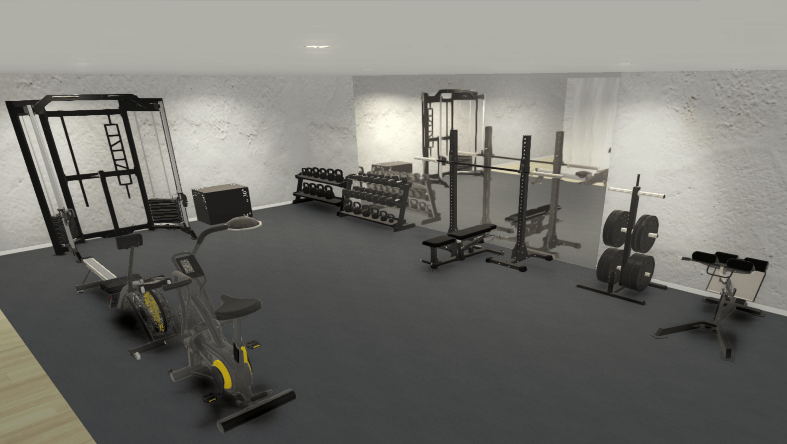 monachium home gym visualisation